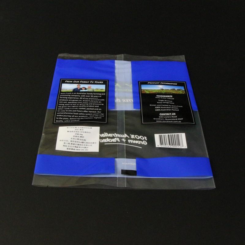 생체 친화적 인 신선한 야채 비닐 봉투 Anti-fog Bio-friendly Fresh Vegetable Plastic Bags Anti-fog