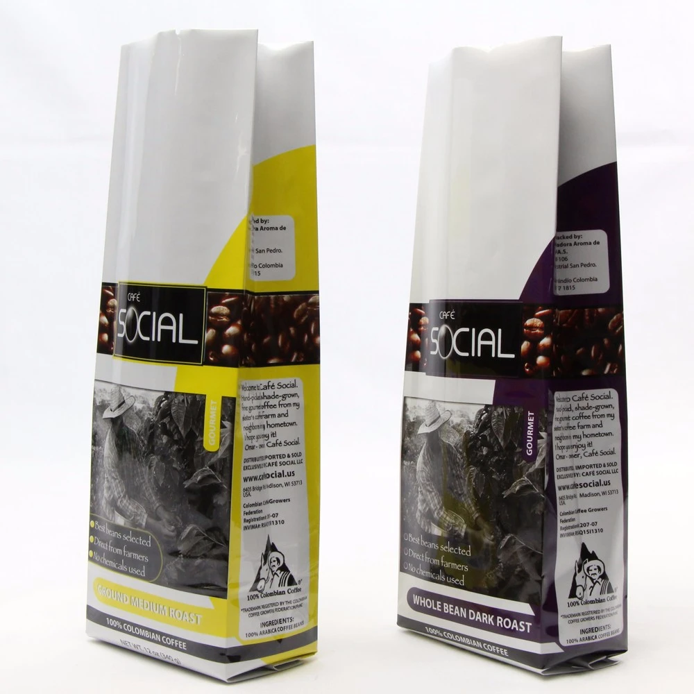알루미늄 호 일 사이드 거싯 커피 포장 가방 Aluminum Foil Side Gusset Coffee Packaging Bag