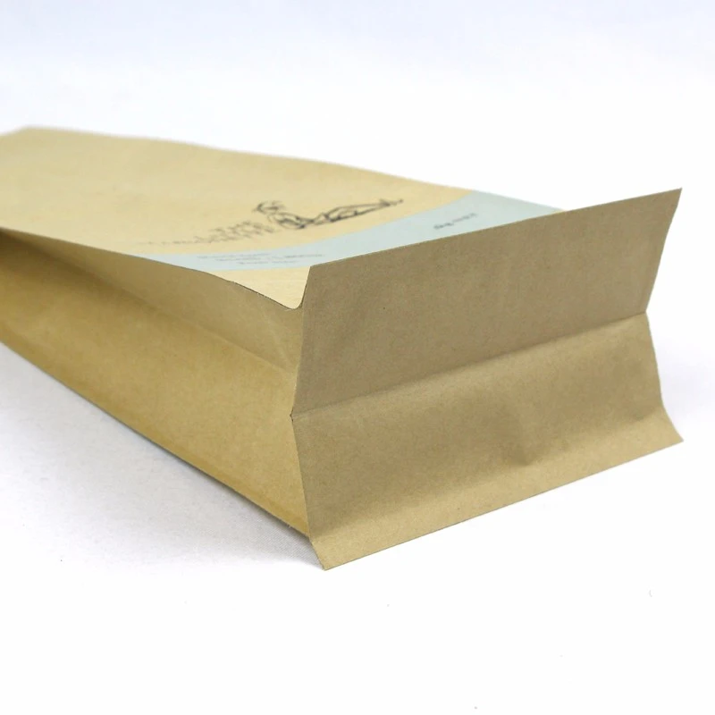 크래프트 종이 알루미늄 호일 백 밸브 8 개 측면 밀봉 Kraft Paper Aluminium Foil Bag With Valve 8 Side Sealed