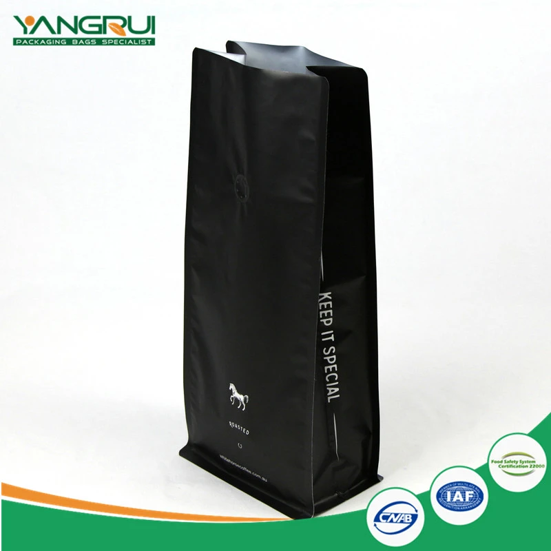 알루미늄 호일 커피 백 8 밸브 사이드 씰 Aluminium Foil Coffee Bag With Valve 8 Side Sealed