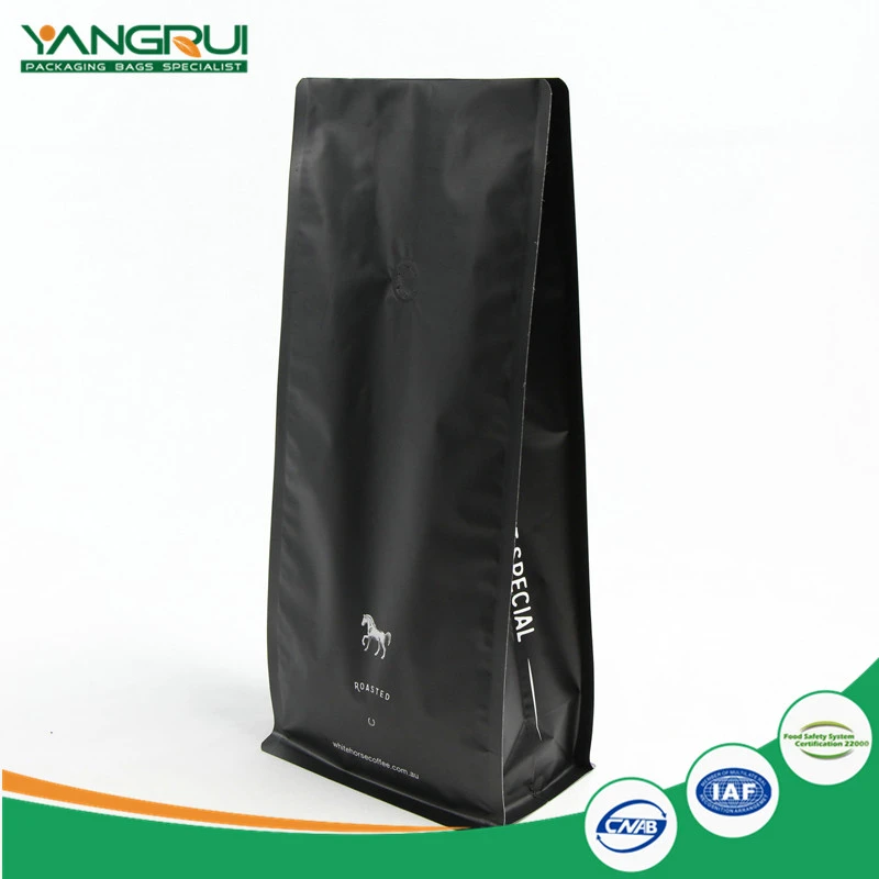 알루미늄 호일 커피 백 8 밸브 사이드 씰 Aluminium Foil Coffee Bag With Valve 8 Side Sealed