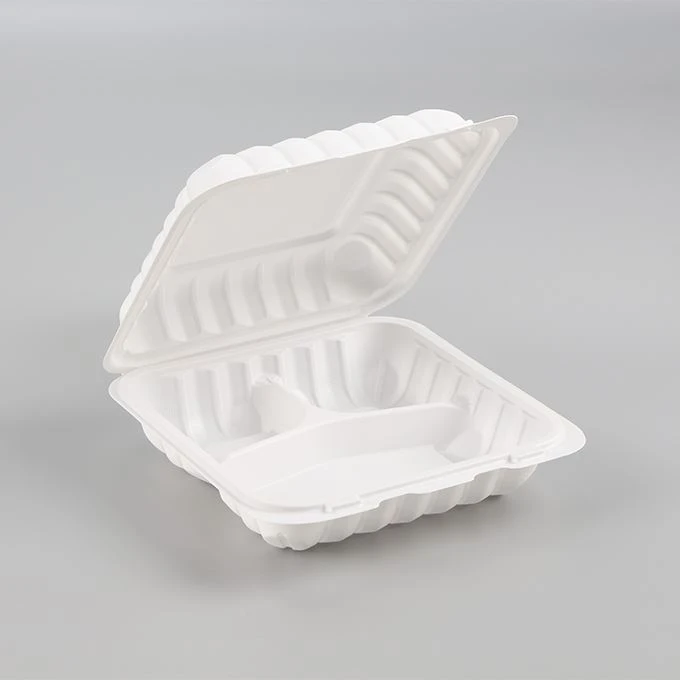 3칸 경첩식 뚜껑 식품 상자