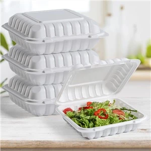 8x8 인치 1 구획 MFPP 힌지 컨테이너