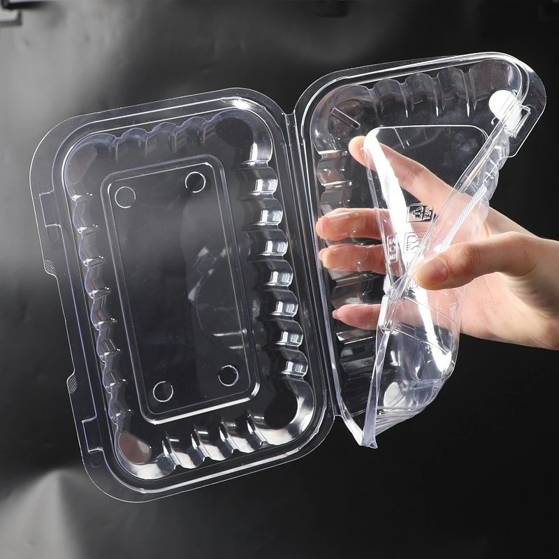 Clear Hinged Lid Container