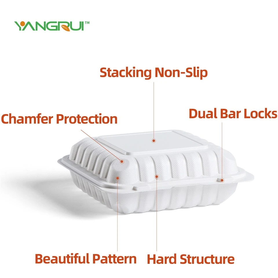 Hinged Lid Take Out Container
