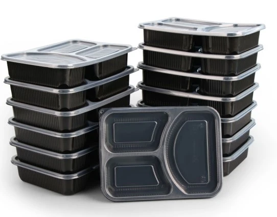 PP Food Container with 3 compartment