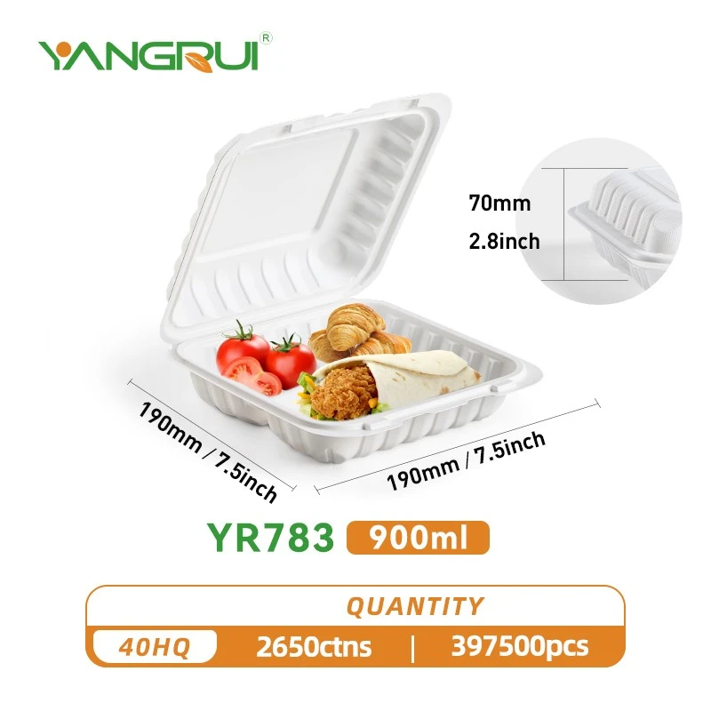 hinged dinner food boxes