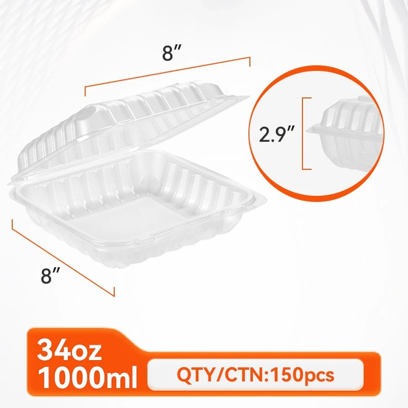 clear plastic food boxes